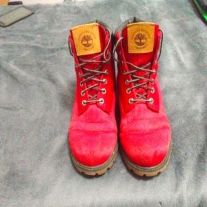 Timberland boots Red 10.5
